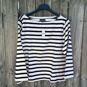 J.Crew Classic Boatneck Mariner Tee in Stipe